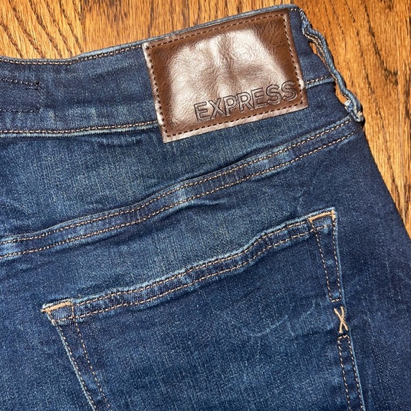 Express Men’s Classic Straight Hyper Stretch Dark Denim Jeans - Picture 6 of 6